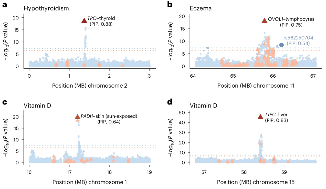 Fine-mapping causal tissues and genes at disease-associated loci